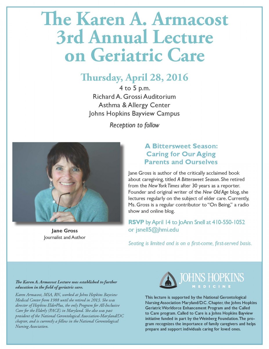 Karen A. Armacost Annual Lecture on Geriatric Care | Medicine Matters