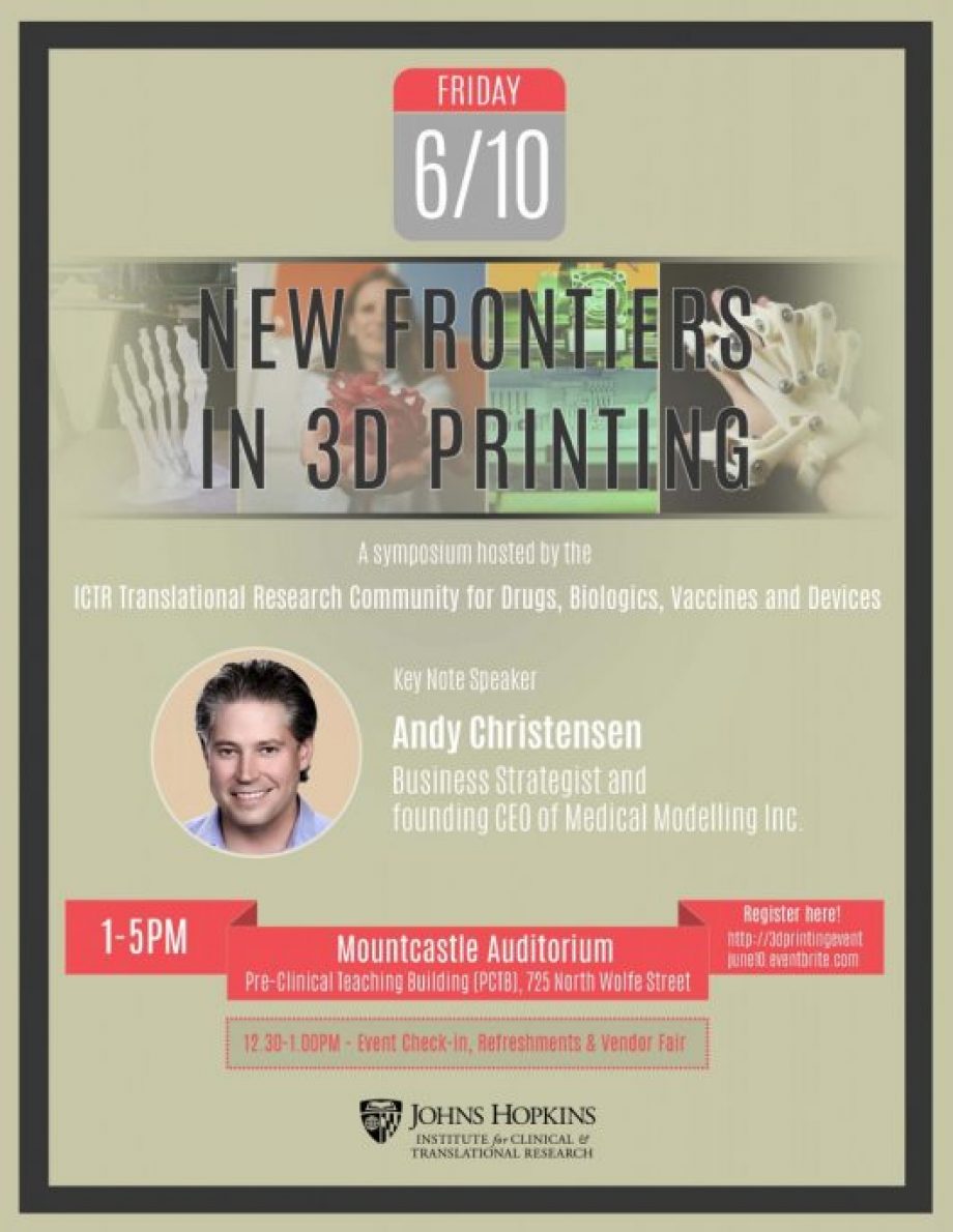 3D Printing Symposium Final Flyer