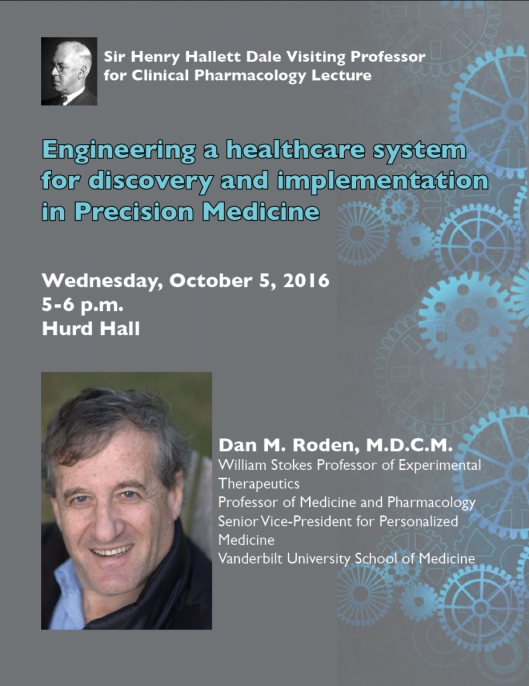 Sir Henry Hallett Dale Visiting Professor for Clinical Pharmacology ...