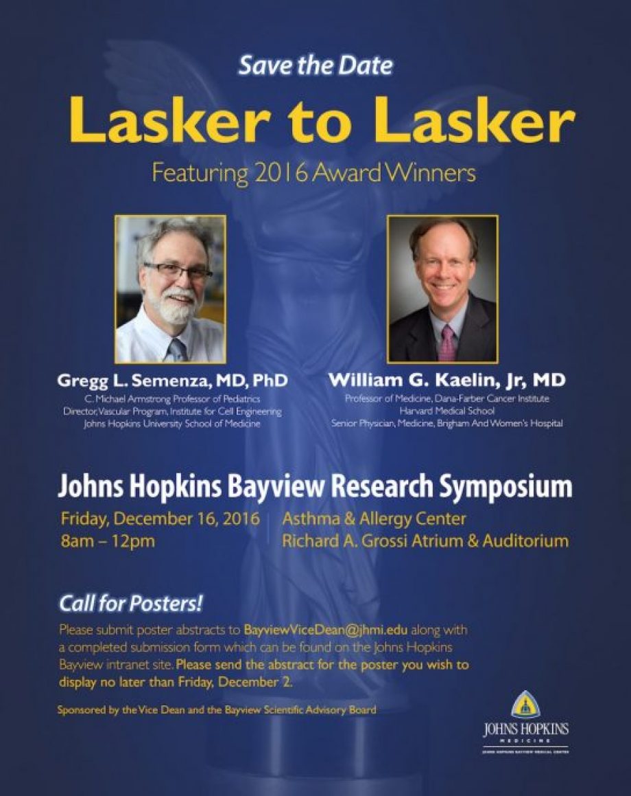 2016 Bayview Research Symposium Save the Date