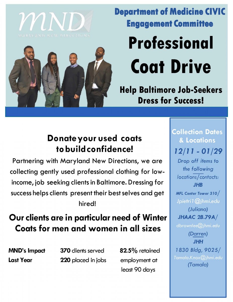 DOM Civic Engagement Committee - Coat Drive