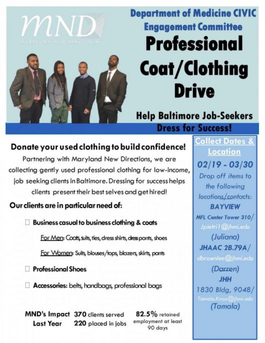 DOM Civic Engagement Committee - Clothing Drive Feb. 2018[1]