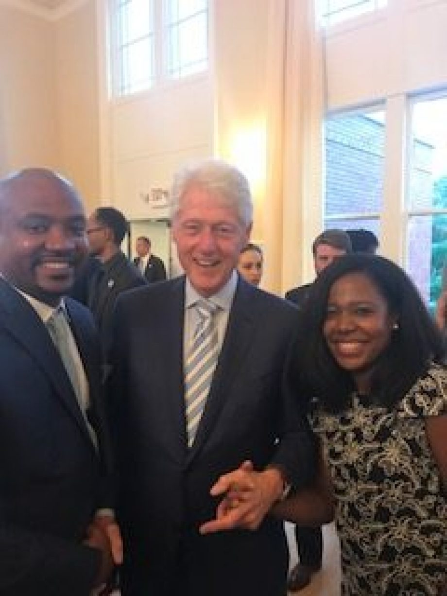 Irvin photo with President Bill Clinton