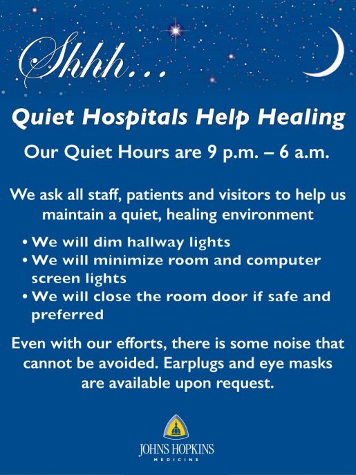 Quiet Hours Poster Medicine Matters