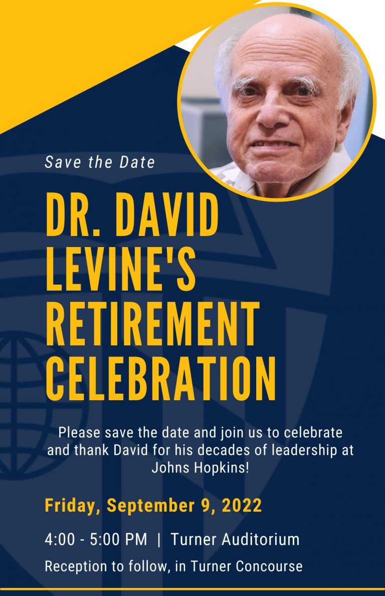 Dr. David Levine’s Retirement Celebration Medicine Matters